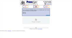 Desktop Screenshot of presstige.com